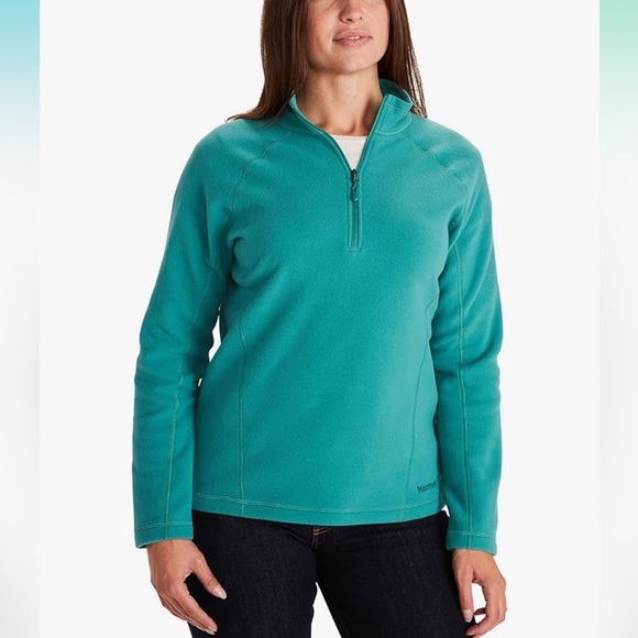 Marmot Jackets & Blazers - NWT Marmot Deep Jungle Rocklin 1/2 Zip Fleece Large